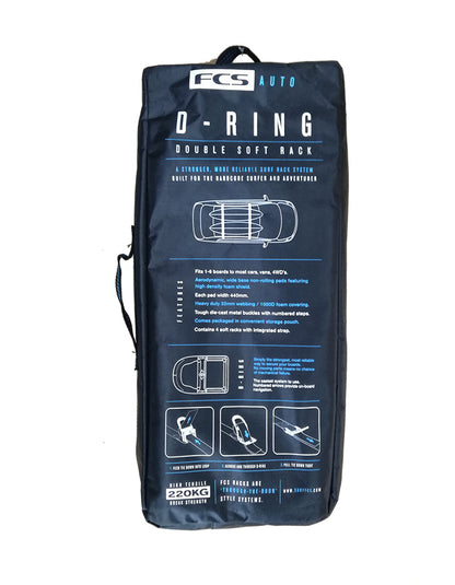  FCS D-RING SOFT RACKS DOUBLE
