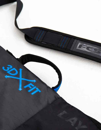  FCS SURFBOARD COVER SINGLE 5'6'' DAY FUNBOARD 3DXFIT BLACK