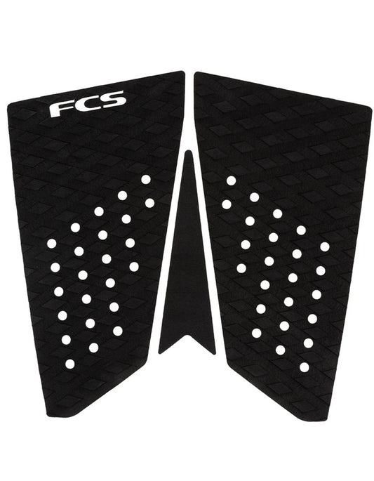  FCS T-3 FISH TRACTION PAD HYBRID BOARDS BLACK