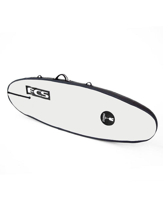  FCS TRAVEL 2 FUNBOARD 7'6'' SURFBOARD COVER BLACK/GREY