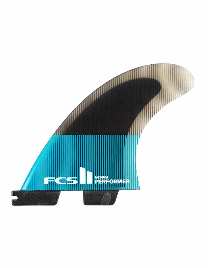 FCS II PERFORMER PC TRI FIN SET TEAL/BLACK