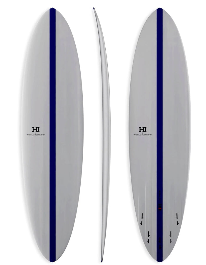  FIREWIRE HI MID 6 7'6"-7'10" MID LENGTH THUNDERBOLT RED WHITE BLUE FCSII