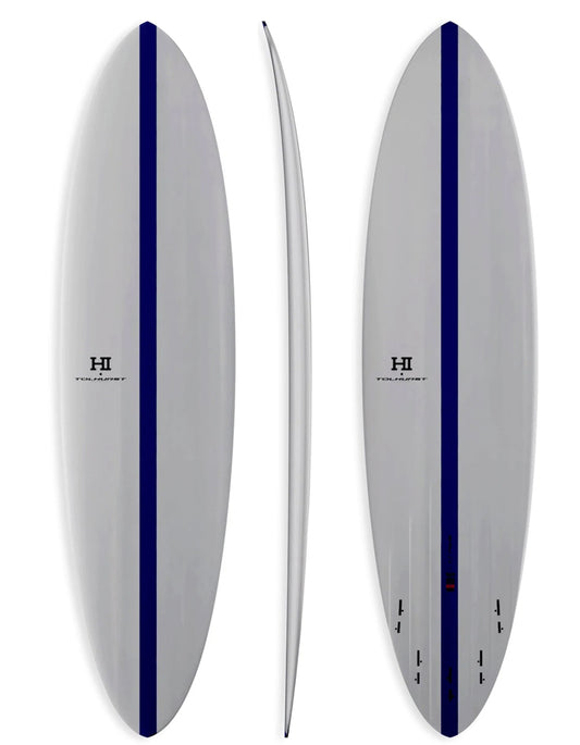  FIREWIRE HI MID 6 7'6"-7'10" MID LENGTH THUNDERBOLT RED WHITE BLUE FCSII