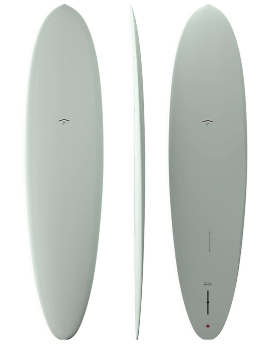  FIREWIRE OUTLIER 7'6" MID LENGTH THUNDERBOLT RED SAGE SINGLE FIN