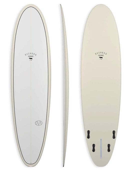  FIREWIRE SKINDOG THE OVA 7'0"-8'0" MID LENGTH THUNDERBOLT RED