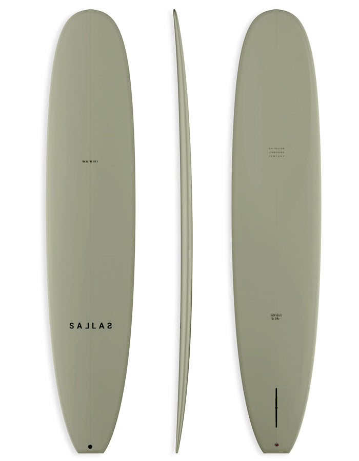  FIREWIRE WAIKIKI 9'6" LONGBOARD THUNDERBOLT SILVER GREEN