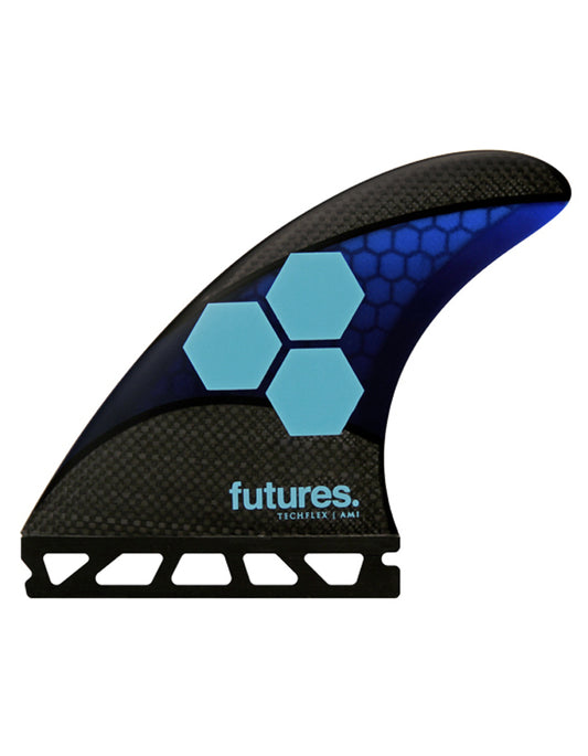  FUTURES FINS AM1 THRUSTER TECHFLEX BLUE CYAN MEDIUM