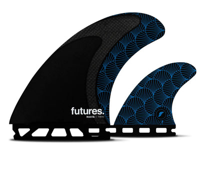  FUTURES FINS RASTA TWIN+1 HONEYCOMB/CARBON
