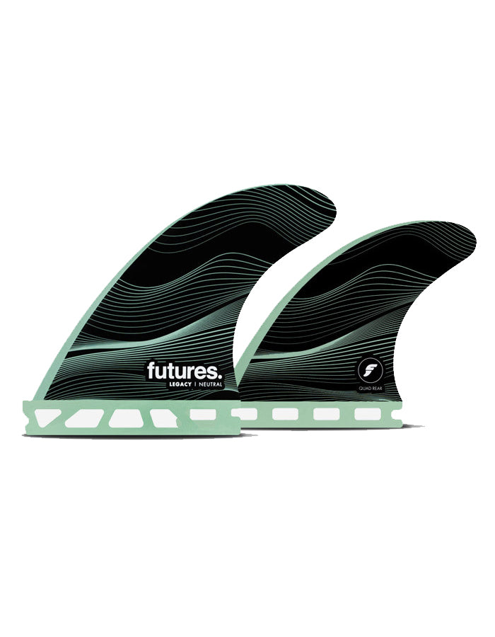  FUTURES FINS F6 HC LEGACY QUAD SET SMALL GREEN