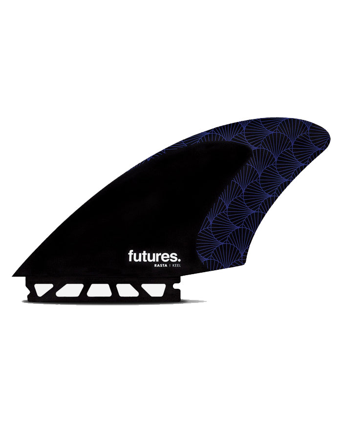  FUTURES FINS RASTA KEEL TWIN BLACK PURPLE