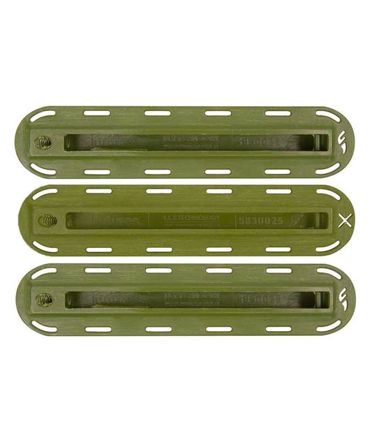  FUTURES THRUSTER SET FIN BOX ARMY GREEN