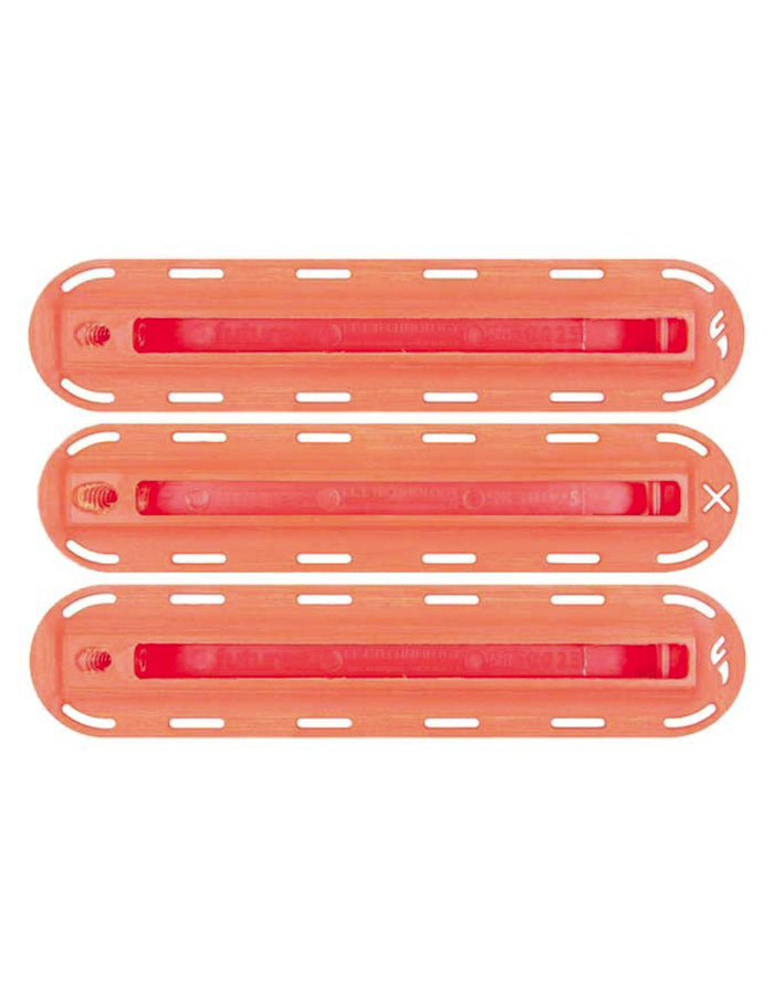  FUTURES THRUSTER SET FIN BOX NEON ORANGE