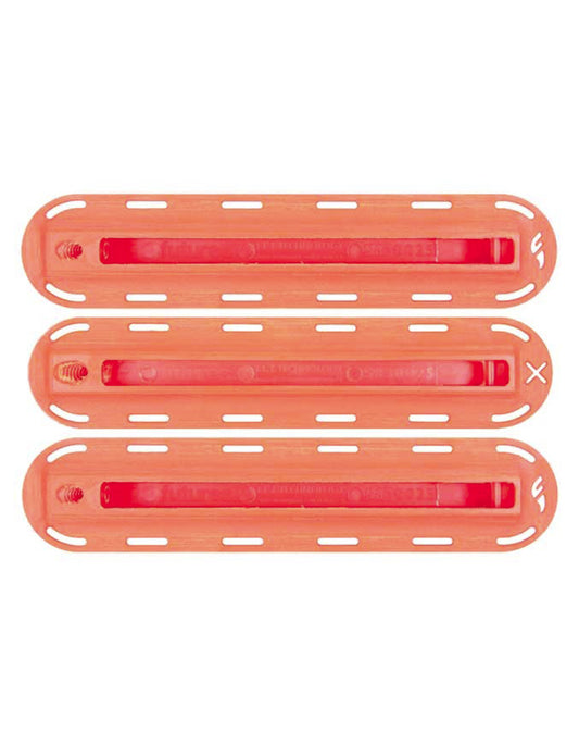  FUTURES THRUSTER SET FIN BOX NEON ORANGE