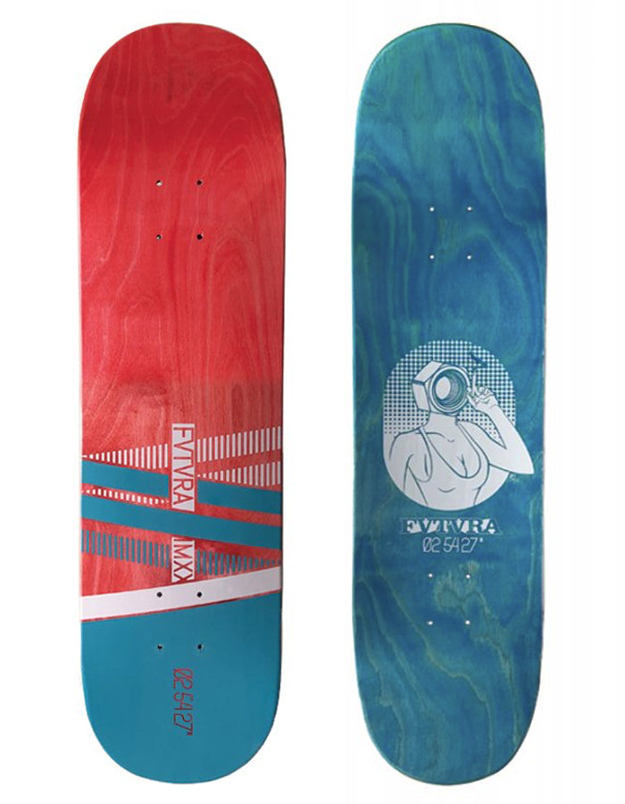  FVTVRA SKATEBAORDS 8.4" CORTINA RED CYAN