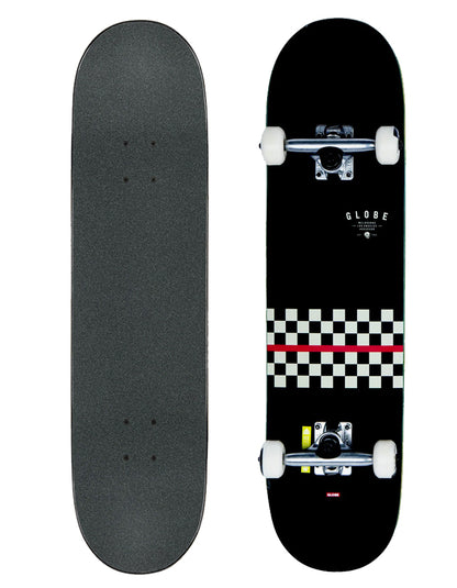  GLOBE 7.75" G1 FULL ON SKATEBOARD COMPLETE RED LINE