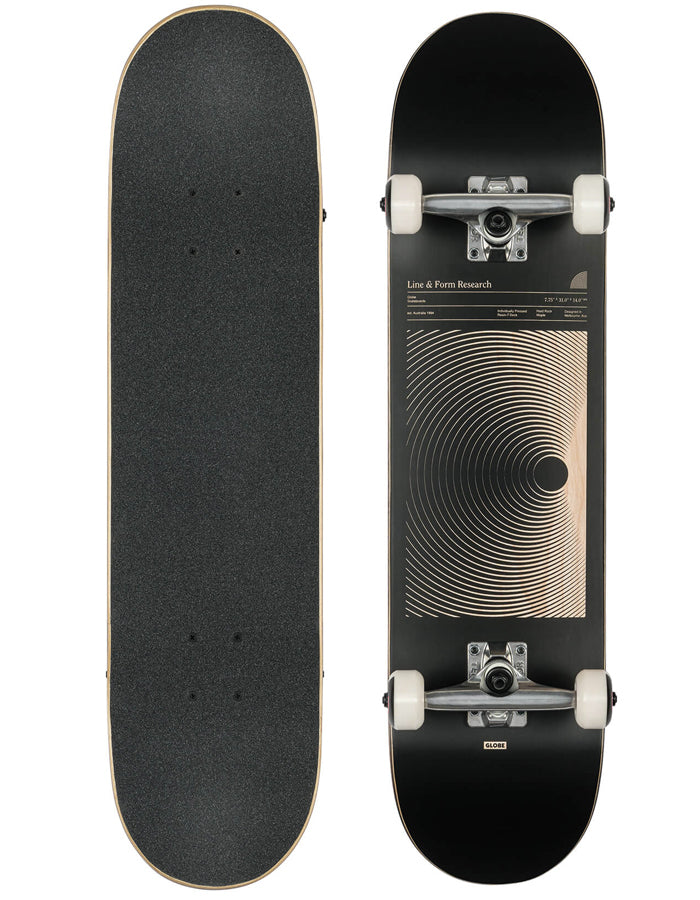  GLOBE G1 LINEFORM 7.75" SKATEBOARD COMPLETE BLACK
