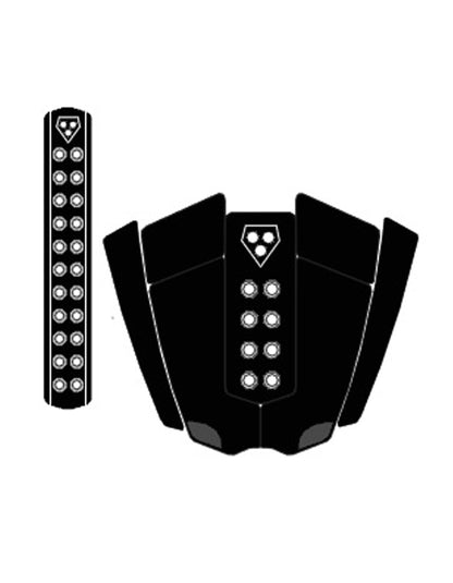  GORILLA GRIP BOOMHOVER TAILPAD ARCH COMBO BLACK 8PCS