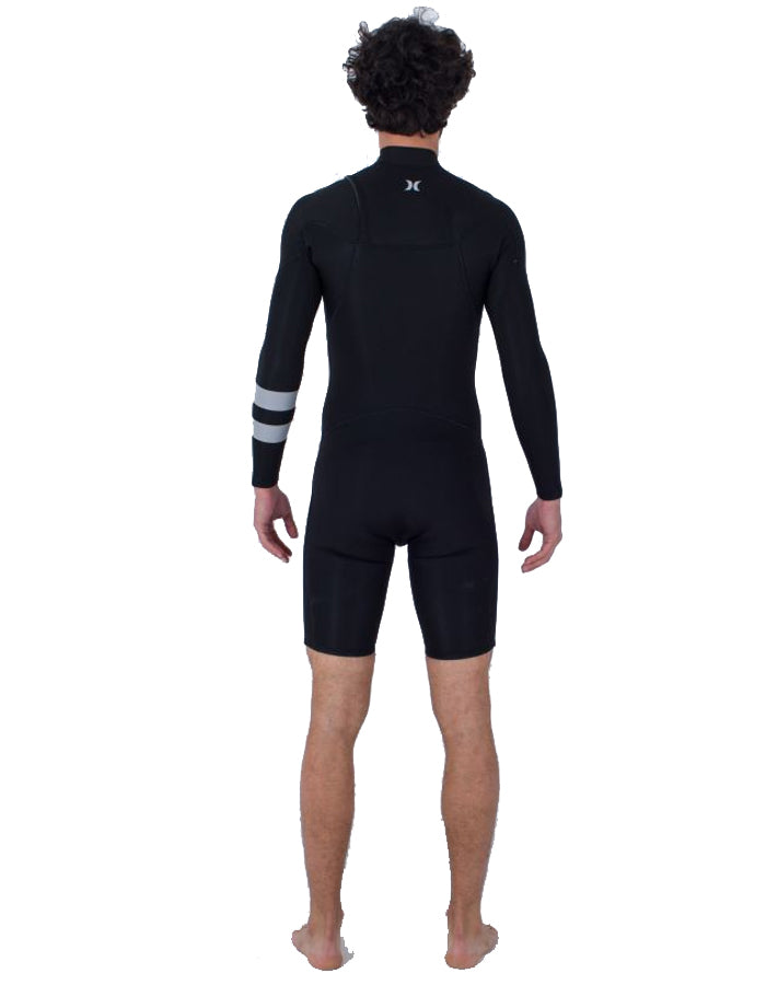  HURLEY ADVANT 2/2MM LS SPRINGSUIT CHEST ZIP BLACK