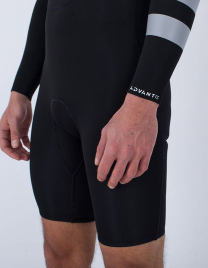 HURLEY ADVANT 2/2MM LS SPRINGSUIT CHEST ZIP BLACK