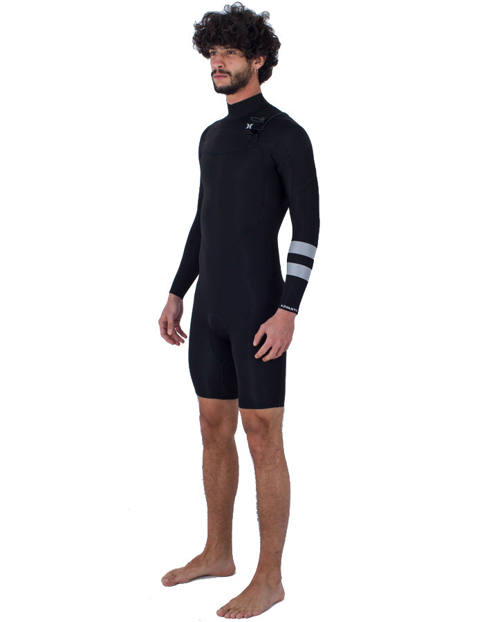  HURLEY ADVANT 2/2MM LS SPRINGSUIT CHEST ZIP BLACK