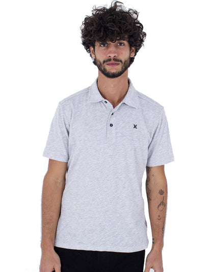  HURLEY POLO SHORT SLEEVE ACE VISTA WHITE HEATHER