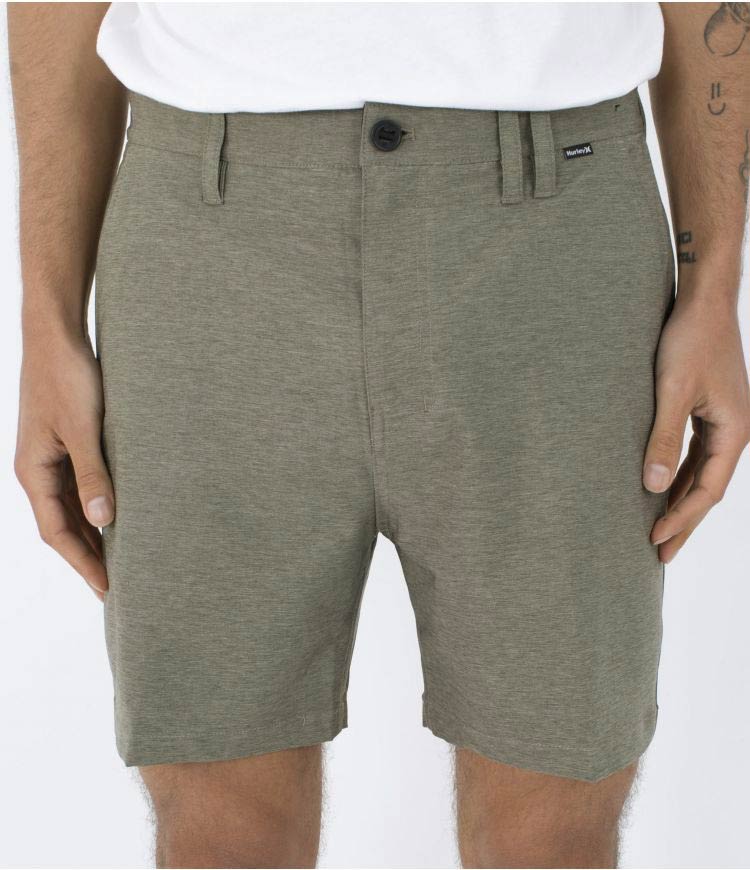  HURLEY PHANTOM HEATHER WALKSHORTS 18" OLIVE