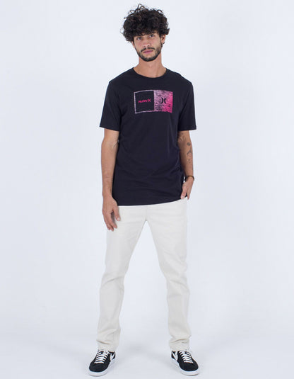  HURLEY EVERYDAY HALFER GRADIENT TEE BLACK