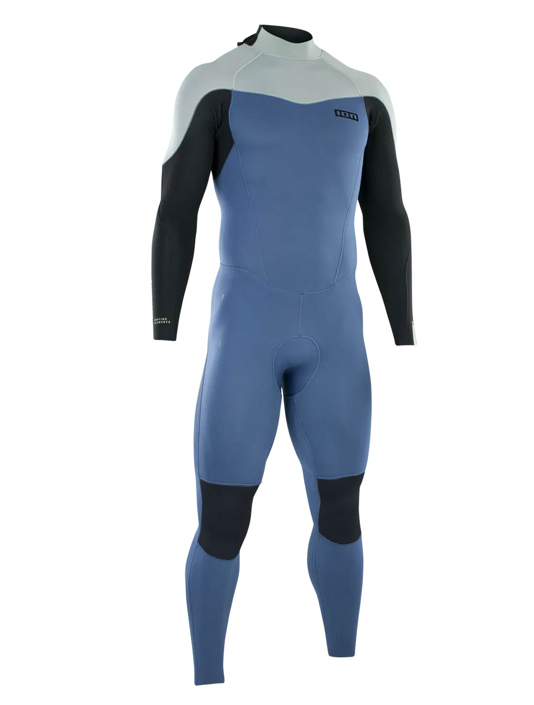  ION ELEMENT 4/3 BACKZIP WETSUIT MEN CASCADE BLUE