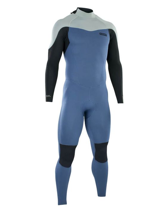  ION ELEMENT 4/3 BACKZIP WETSUIT MEN CASCADE BLUE