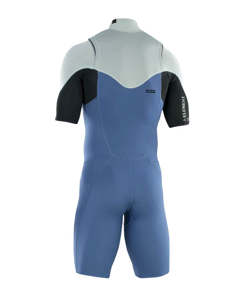  ION ELEMENT SHORTY 2/2 SS FRONT ZIP CASCADE BLUE