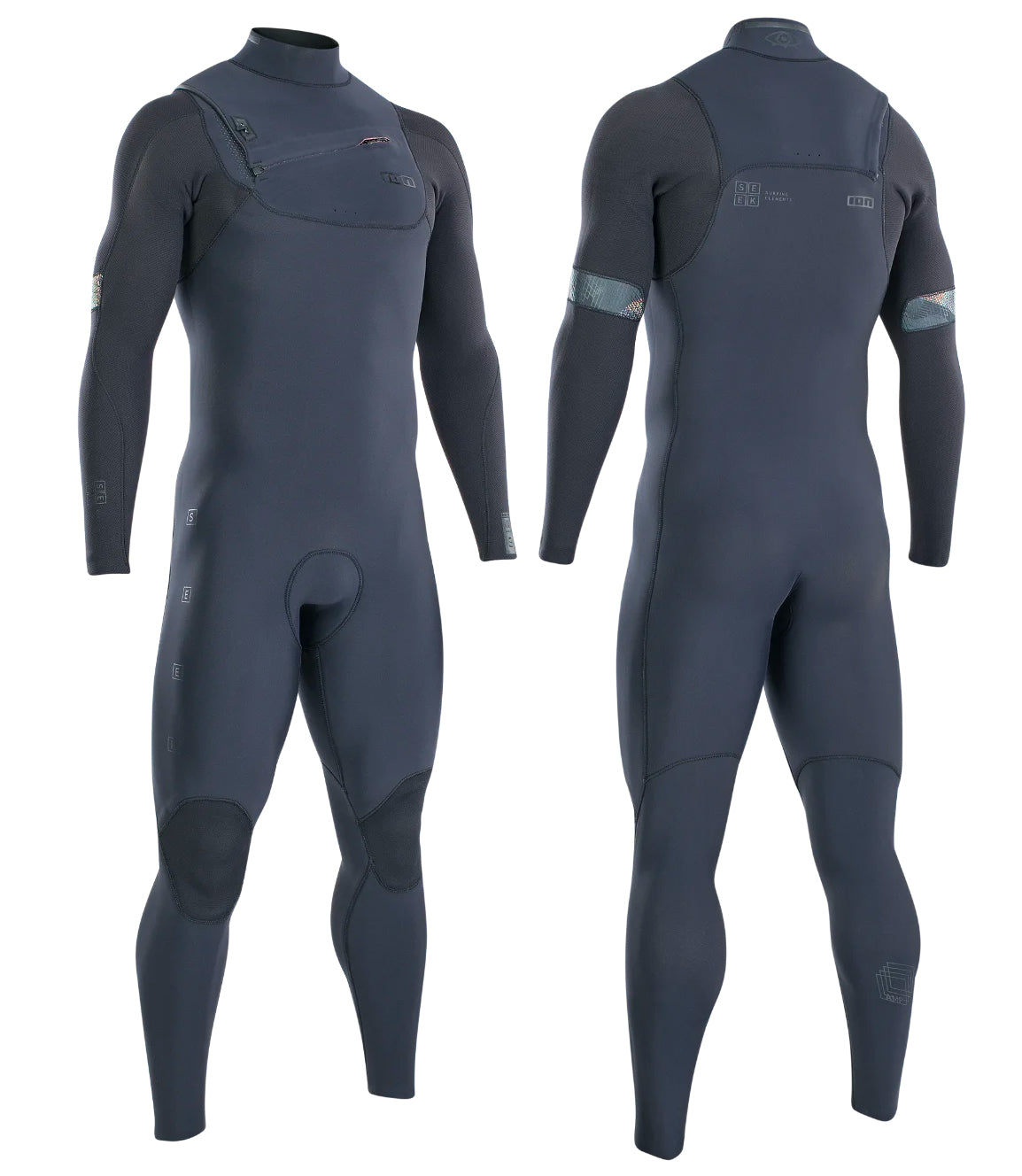  ION SEEK AMP SEMIDRY 4/3 WETSUIT FRONT ZIP
