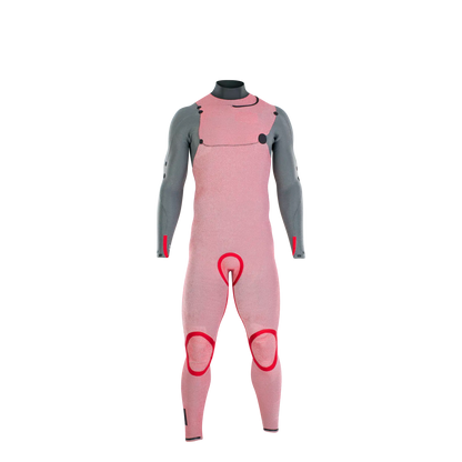  ION WETSUIT SEEK AMP 5/4 FRONT ZIP MEN TIE DYE LTD GREY