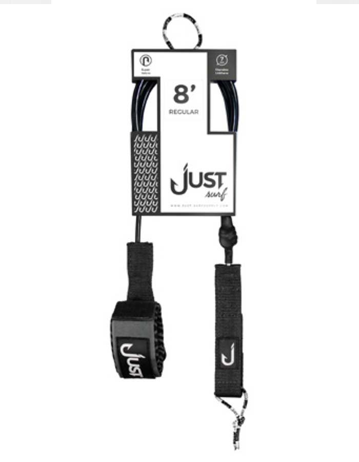  JUST LEASH REGULAR 8' BLACK REGULAR