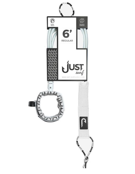  JUST LEASH REGULAR 6' WHITE REGULAR