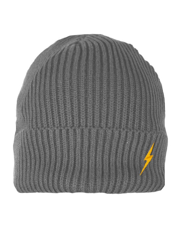  LIGHTNING BOLT BEANIE HEATHER GREY