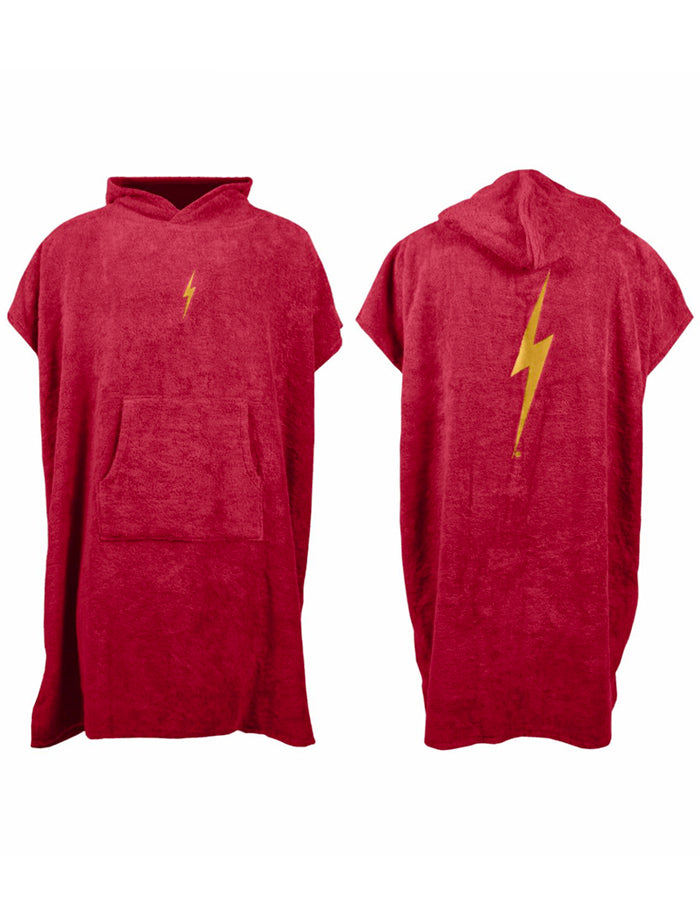  LIGHTNING BOLT RED BOLT PONCHO