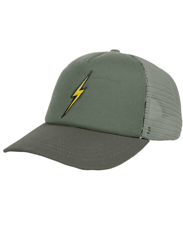  LIGHTNING BOLT SALT BREEZE TRUCKER HAT SEAGREEN