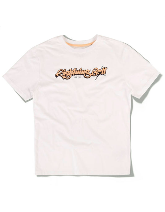  LIGHTNING BOLT STRIPE POCKET T-SHIRT WHITE