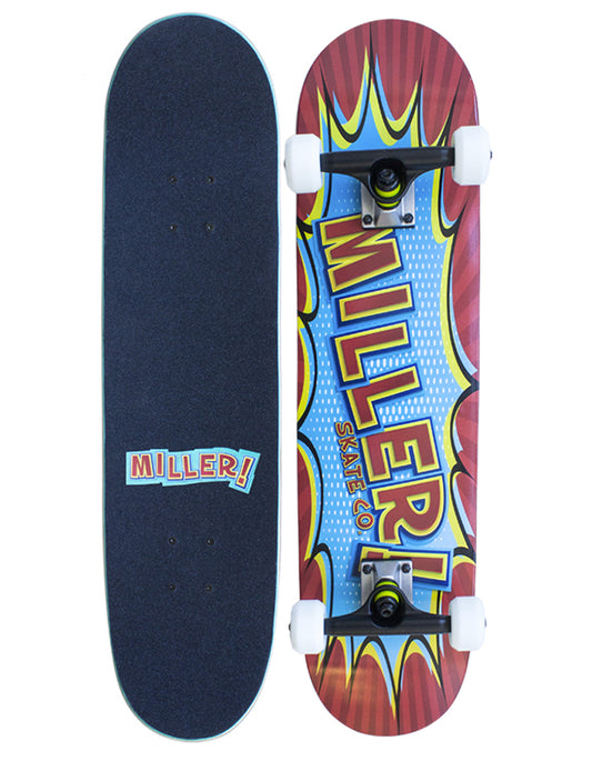 MILLER 7.75" COMIC SKATEBOARD COMPLETE