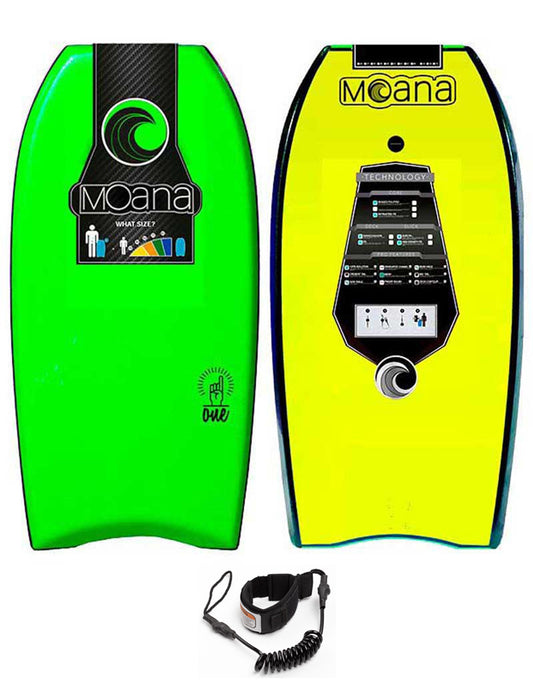  MOANA ONE BODYBOARD 36'' GREEN YELLOW