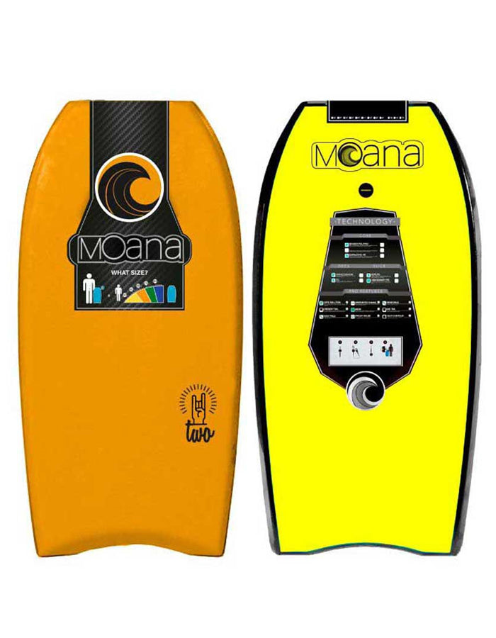  MOANA TWO BODYBOARD 42" ORANGE YELLOW
