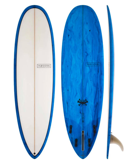  MODERN 6'4" LOVE CHILD PU 4 + 1 FCSII BLUE TINT (B GRADE)