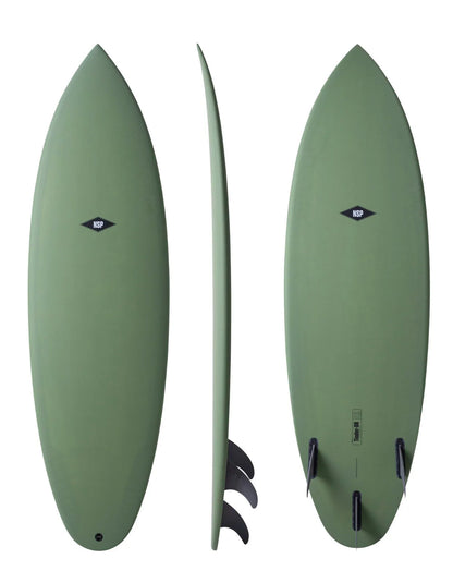  NSP SURFBOARDS 6'4" PROTECH TINDER D-8 OLIVE