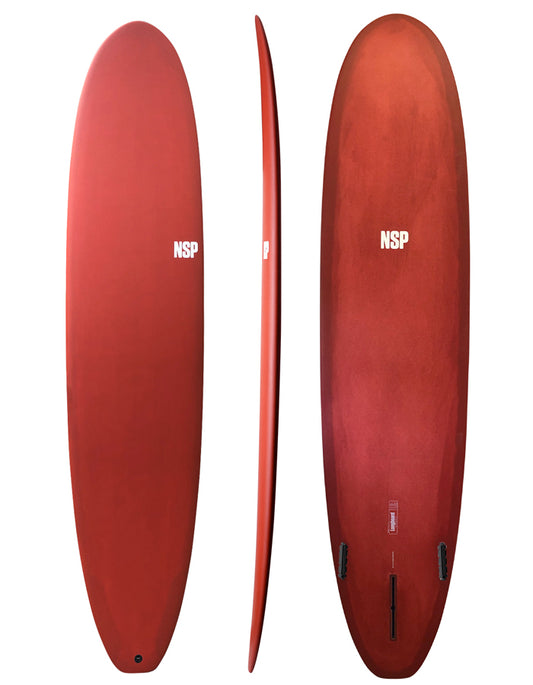  NSP SURFBOARDS PROTECH LONGBOARD 9'0" RED TINT