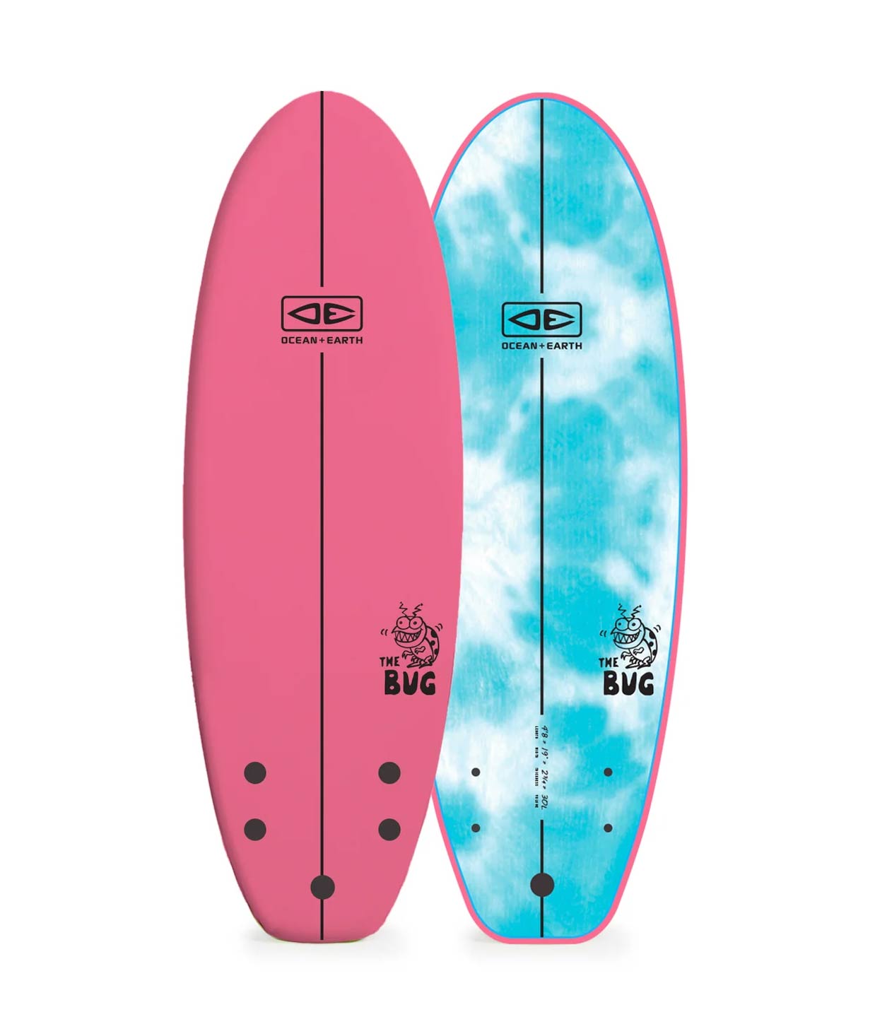  O&E THE BUG 4'0" SOFTBOARD PINK