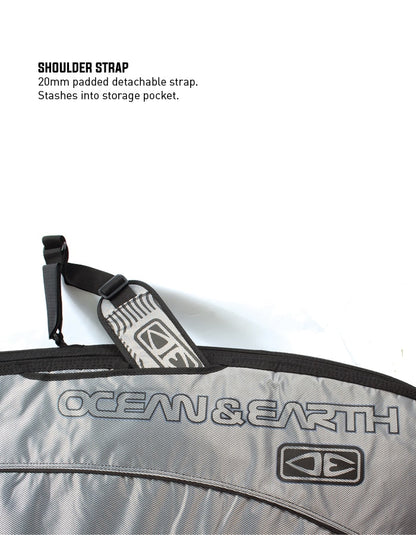  OCEAN & EARTH 6'0"-7'2'' TRIPLE COMPACT SHORTBOARD COVER