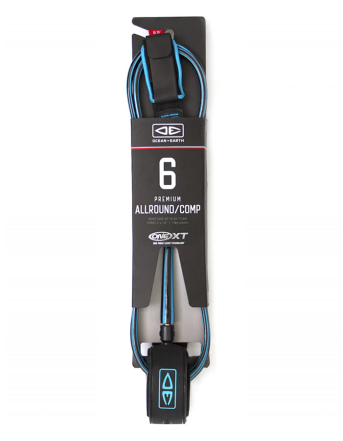  OCEAN & EARTH LEASH 6'0" PREMIUM ONE XT ALL ROUND COMP