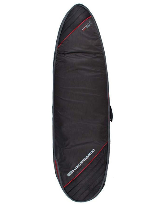  OCEAN & EARTH DOUBLE COMPACT SHORTBOARD COVER 6'4"