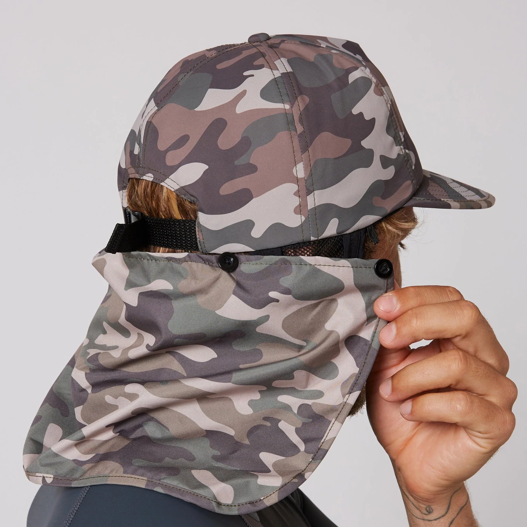  OCEAN & EARTH BINGIN LIGHTWEIGHT LEGIONNAIRE SURF CAP CAMO