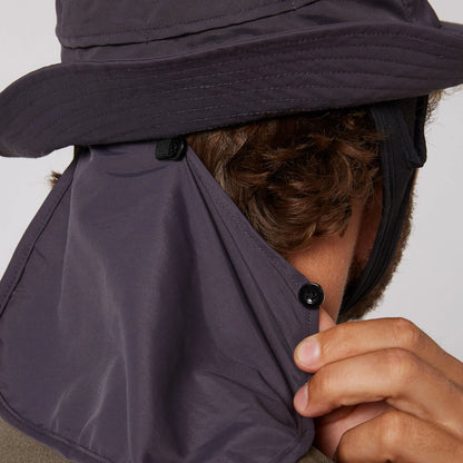  OCEAN & EARTH INDO STIFF PEAK SURF HAT CHARCOAL